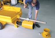 Accessories for plastering machine